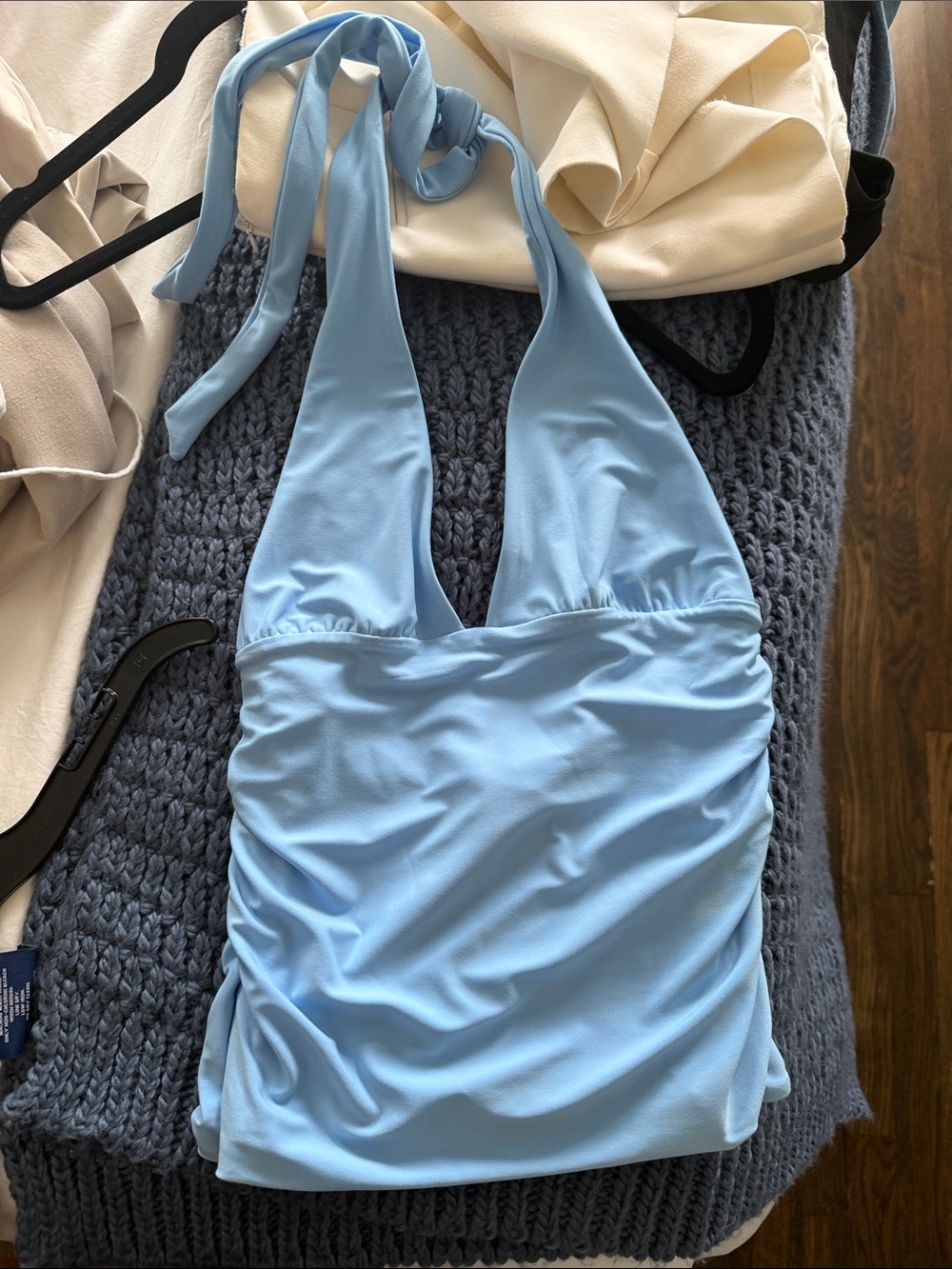 Light Blue Halter Top Aritzia